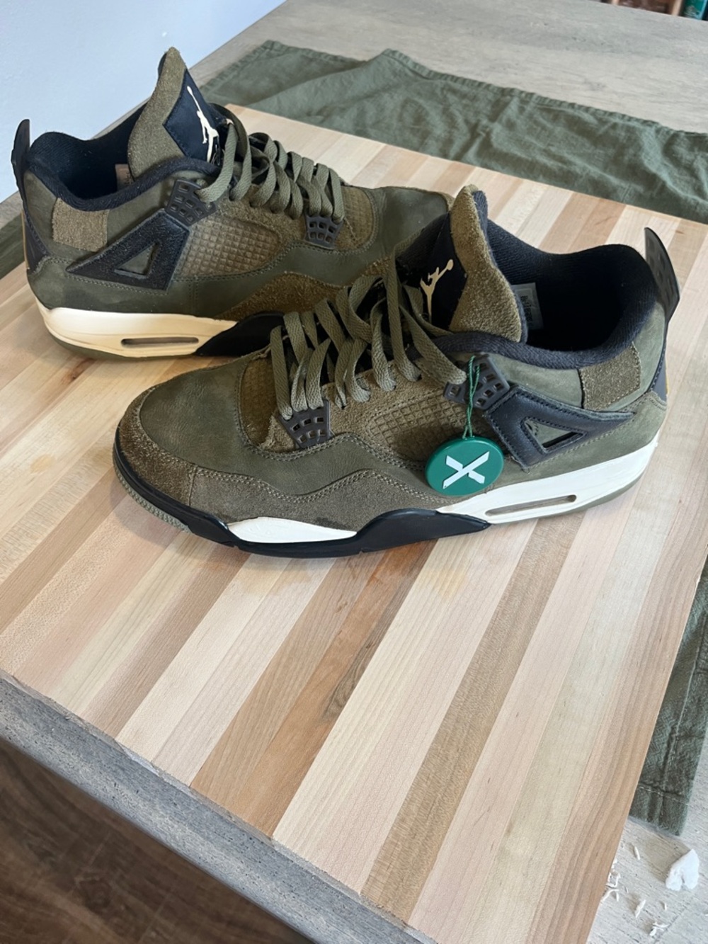 Jordan Men's Olive Green High-Top Sneakers